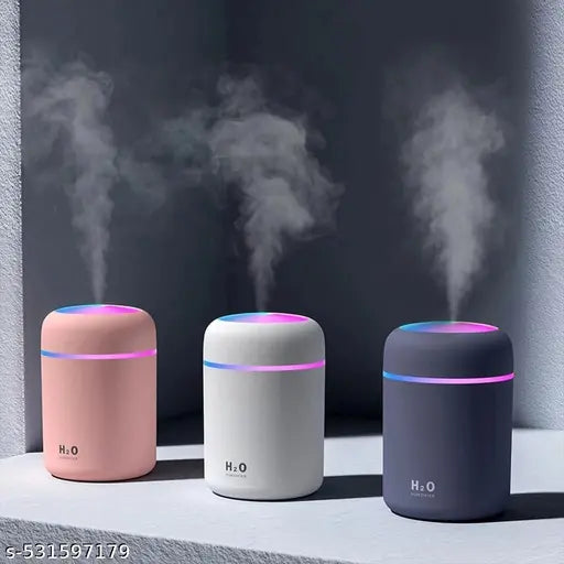 CLEMATIS Humidifier for Room Moisture, Diffuser for Home, Mist Maker, Cool Mist Humidifier, Small Quiet Humidifier, Ultrasonic Essential Oil Diffuser Electric (Multicolour)
