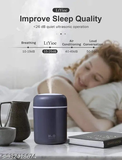 CLEMATIS Humidifier for Room Moisture, Diffuser for Home, Mist Maker, Cool Mist Humidifier, Small Quiet Humidifier, Ultrasonic Essential Oil Diffuser Electric (Multicolour)